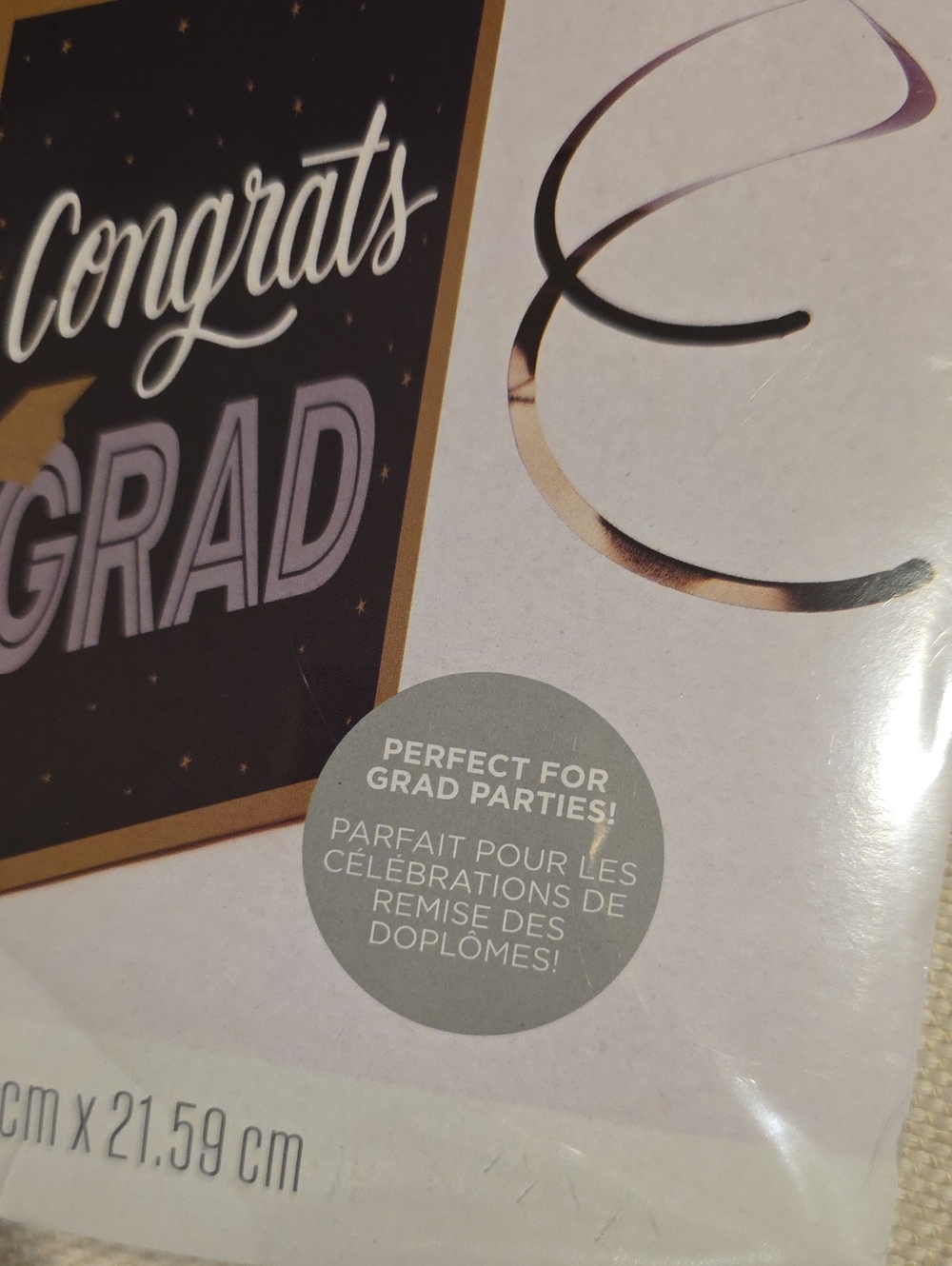 Congrats Grad Card Collection Box - Black - Picture 4 of 4